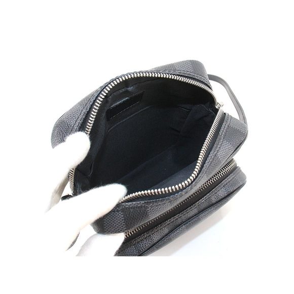 Louis Vuitton Damier Graphite Rem Shoulder Bag Black Gray - Picture 6 of 9